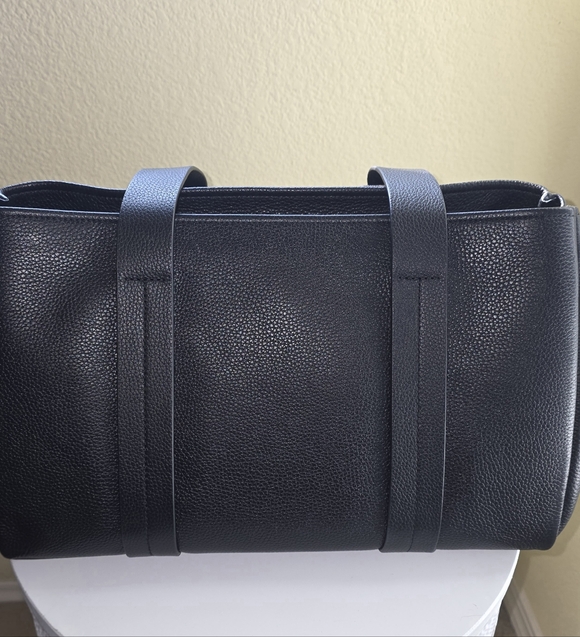 Michael Kors Romee Large Pebbled Leather Black Bag New With Tags - Picture 2 of 9